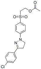 2-[[4-[3-(4-chlorophenyl)-4,5-dihydro-1H-pyrazol-1-yl]phenyl]sulphonyl]ethyl acetate 结构式