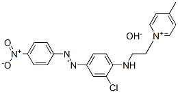 1-[2-[[2-chloro-4-[(4-nitrophenyl)azo]phenyl]amino]ethyl]-4-methylpyridinium hydroxide 结构式