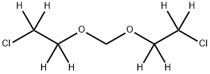 ビス(2-クロロエトキシ)-D8-メタン 化学構造式