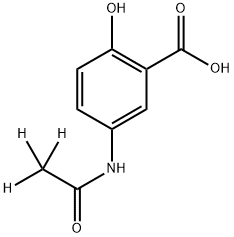 N-乙酰美沙拉嗪-D3,93968-79-7,结构式