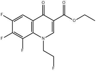 6,7,8-Trifluoro-1-(2-fluoroethyl)-4-oxo-1,4-dihydroquinoline-3-carboxylic acid ethyl ester Structure
