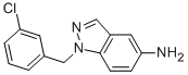 1H-Indazol-5-amine, 1-[(3-chlorophenyl)methyl]- Structure