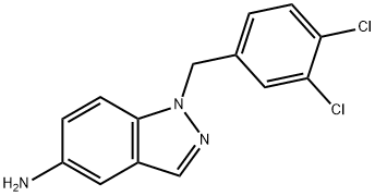 1H-Indazol-5-amine, 1-[(3,4-dichlorophenyl)methyl]- Structure