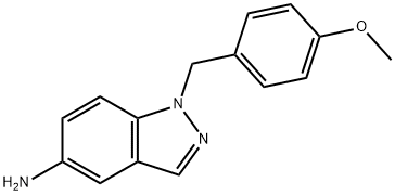 1H-Indazol-5-amine, 1-[(4-methoxyphenyl)methyl]- Structure