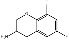 2H-1-BENZOPYRAN-3-AMINE,6,8-DIFLUORO-3,4-DIHYDRO- Struktur