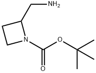 2-(アミノメチル)アゼチジン-1-カルボン酸TERT-ブチル 化学構造式