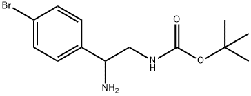 (2-氨基-2-(4-溴苯基)乙基)氨基甲酸叔丁酯,939760-50-6,结构式