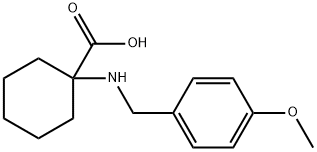 1-(4-METHOXY-BENZYLAMINO)-CYCLOHEXANECARBOXYLIC ACID HYDROCHLORIDE Structure