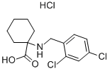 1-(2,4-DICHLORO-BENZYLAMINO)-CYCLOHEXANECARBOXYLIC ACID HYDROCHLORIDE Structure