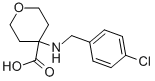 4-[[(4-CHLOROPHENYL)METHYL]AMINO]TETRAHYDRO-2H-PYRAN-4-CARBOXYLIC ACID Structure
