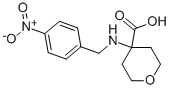 TETRAHYDRO-4-[[(4-NITROPHENYL)METHYL]AMINO]-2H-PYRAN-4-CARBOXYLIC ACID Structure