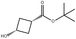cis-tert-butyl 3-hydroxycyclobutanecarboxylate Structure
