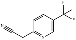 5-(TRIFLUOROMETHYL)PYRIDIN-2-YL]ACETONITRILE 化学構造式