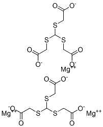 trimagnesium bis[2,2',2''-[methylidynetris(thio)]trisacetate] Struktur