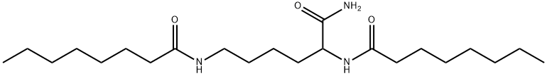 N,N'-[1-carbamoylpentane-1,5-diyl]bis(octanamide) Structure