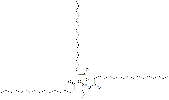 butyltris[(1-oxoisooctadecyl)oxy]stannane Structure