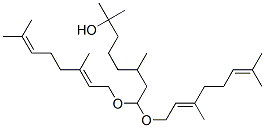 (E,E)-8,8-bis[(3,7-dimethyl-2,6-octadienyl)oxy]-2,6-dimethyloctan-2-ol Struktur