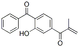 1-(4-ベンゾイル-3-ヒドロキシフェニル)-2-メチル-2-プロペン-1-オン 化学構造式