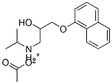 [2-hydroxy-3-(naphthyloxy)propyl]isopropylammonium acetate Struktur