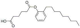 nonylphenyl hydrogen adipate Structure