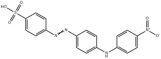 4-[[4-[4-nitrophenyl]anilino]azo]benzenesulphonic acid 结构式