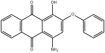 4-amino-1-hydroxy-2-phenoxyanthraquinone Struktur