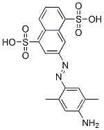 3-[(4-amino-2,5-dimethylphenyl)azo]naphthalene-1,5-disulphonic acid Structure