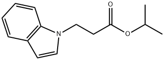 1H-インドール-1-プロパン酸1-メチルエチル 化学構造式