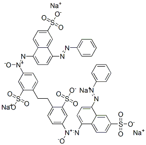 tetrasodium 5,5'-[ethylenebis[(3-sulphonato-4,1-phenylene)-ONN-azoxy]]bis[8-(phenylazo)naphthalene-2-sulphonate] Structure