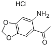 2'-AMINO-4',5'-METHYLENEDIOXYACETOPHENONE HYDROCHLORIDE Structure