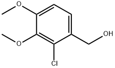 2-クロロ-3,4-ジメトキシベンゼンメタノール 化学構造式