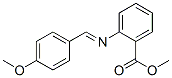 methyl 2-[[(4-methoxyphenyl)methylene]amino]benzoate Structure