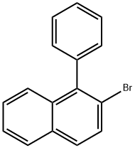 1-フェニル-2-ブロモナフタレン 化学構造式