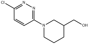 1-(6-氯-3-哒嗪基)-3-哌啶甲醇, 939986-07-9, 结构式