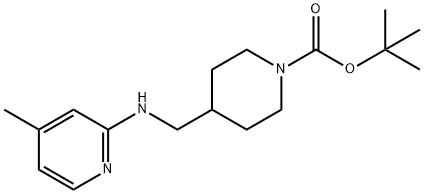 4-[(4-Methyl-pyridin-2-ylaMino)-Methyl]-piperidine-1-carboxylic acid tert-butyl ester, 98+% C17H27N3O2, MW: 305.42 Struktur