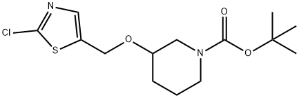 3-(2-Chloro-thiazol-5-ylMethoxy)-piperidine-1-carboxylic acid tert-butyl ester, 98+% C14H21ClN2O3S, MW: 332.85 Structure