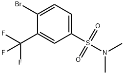 4-BROMO-N,N-DIMETHYL-3-(TRIFLUOROMETHYL)BENZENESULFONAMIDE Structure