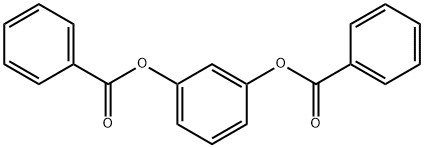 1,3-DIBENZOYLOXYBENZENE Structure