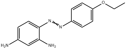 4-[(4-エトキシフェニル)アゾ]-1,3-ベンゼンジアミン 化学構造式