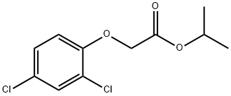 2,4-ジクロロフェノキシ酢酸イソプロピル 化学構造式
