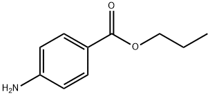 4-アミノ安息香酸プロピル 化学構造式