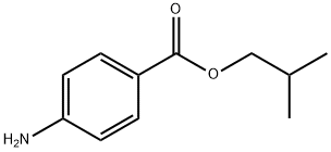 4-アミノ安息香酸 イソブチル 化学構造式