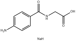 パラアミノ馬尿酸ナトリウム 化学構造式
