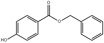 4-ヒドロキシ安息香酸ベンジル 化学構造式