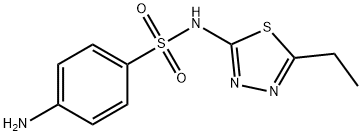 4-AMINO-N-(5-ETHYL-[1,3,4]THIADIAZOL-2-YL)-BENZENESULFONAMIDE Struktur