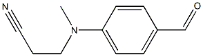 3-[N-(4-ホルミルフェニル)-N-メチルアミノ]プロパンニトリル 化学構造式