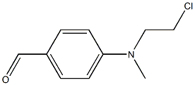 4-[N-(2-クロロエチル)-N-メチルアミノ]ベンズアルデヒド 化学構造式