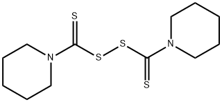 ビス[ピペリジノ(チオカルボニル)]ペルスルフィド 化学構造式