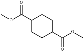 1,4-シクロヘキサンジカルボン酸ジメチル (cis-, trans-混合物) 化学構造式