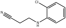 3-[(2-氯苯基)氨基]丙腈, 94-89-3, 结构式